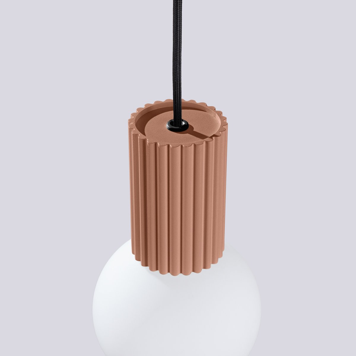 Suspension Aluminium Moka G9 1 Halo marron, EDEN