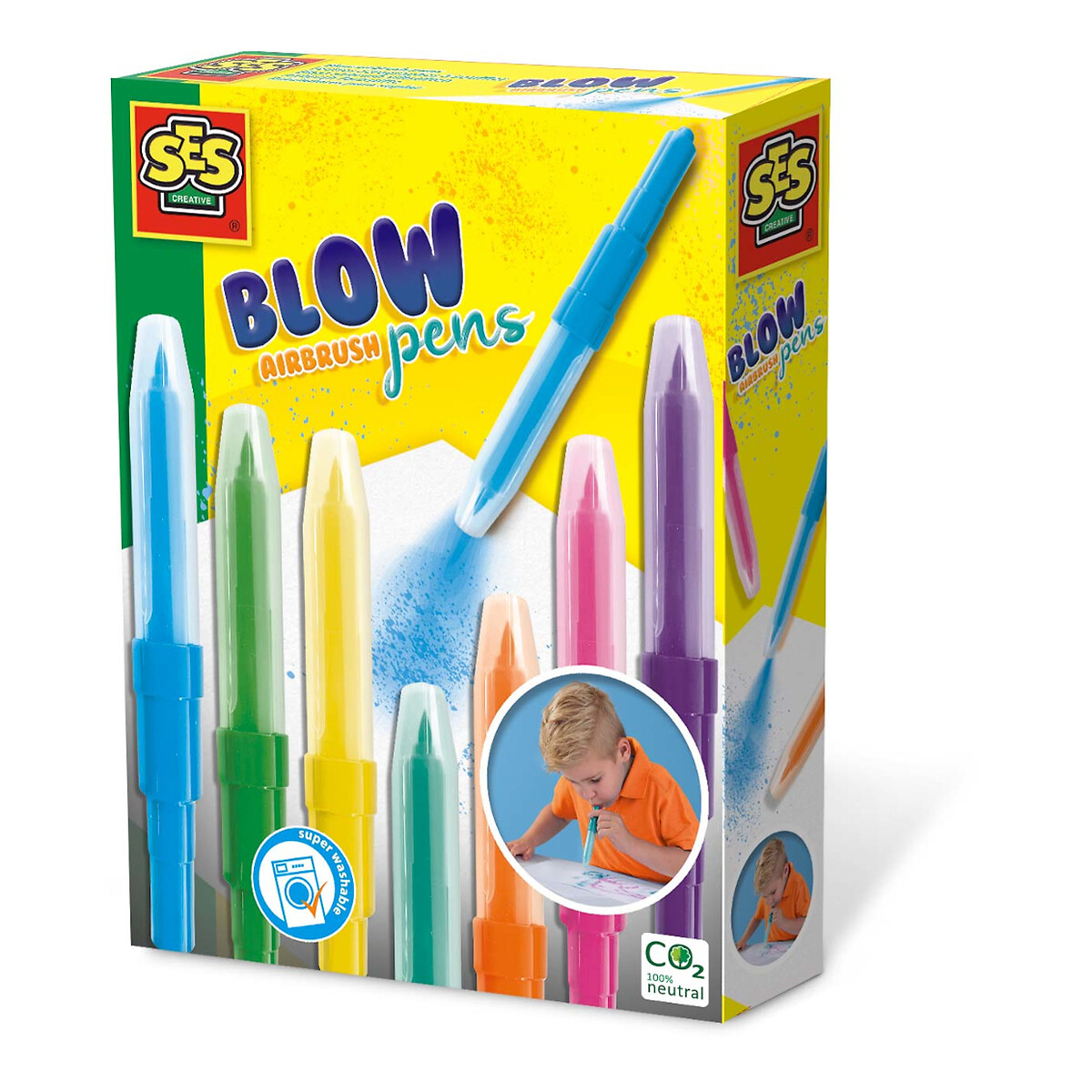 Brinquedo "Canetas de sopro", SES multicolor, SES