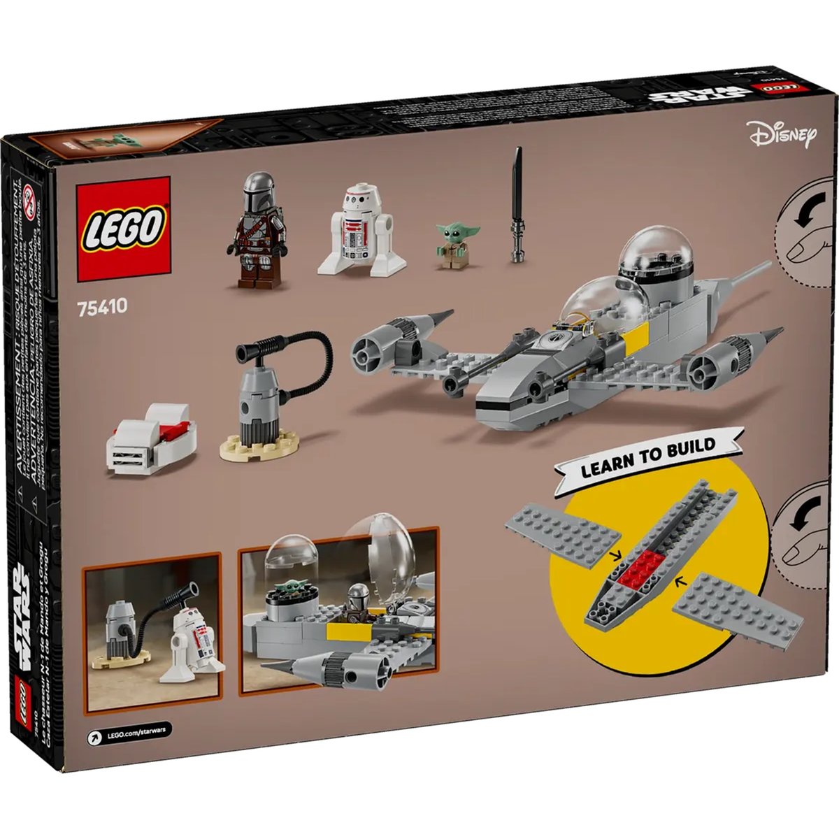 LEGO Star Wars - Chasseur N-1 de Mando et Grogu - Set de Construction 75410 multicolor, LEGO