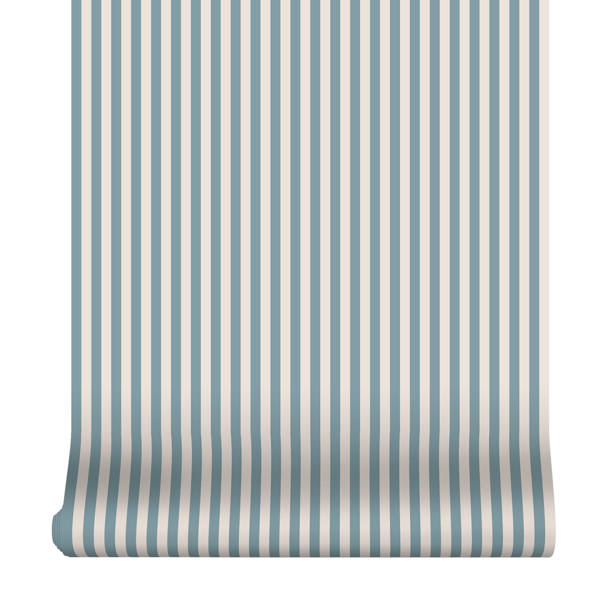 Papier peint petites rayures vintage bleu, blanc cassé, SUPERFRESCO EASY