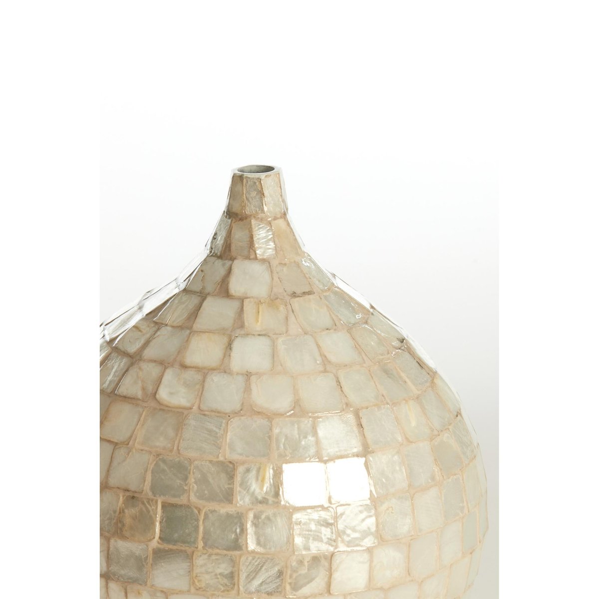 Vase Bois ELORZA crème, LIGHT & LIVING