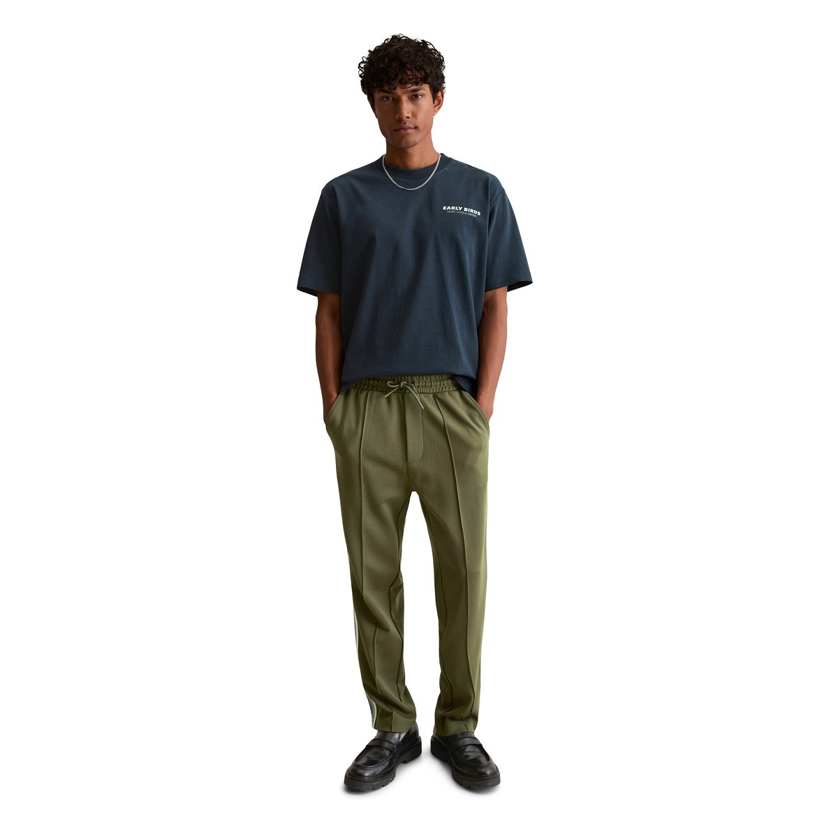 T-shirt oversize avec un imprimé marquant dans le dos bleu foncé, MARC O’POLO DENIM