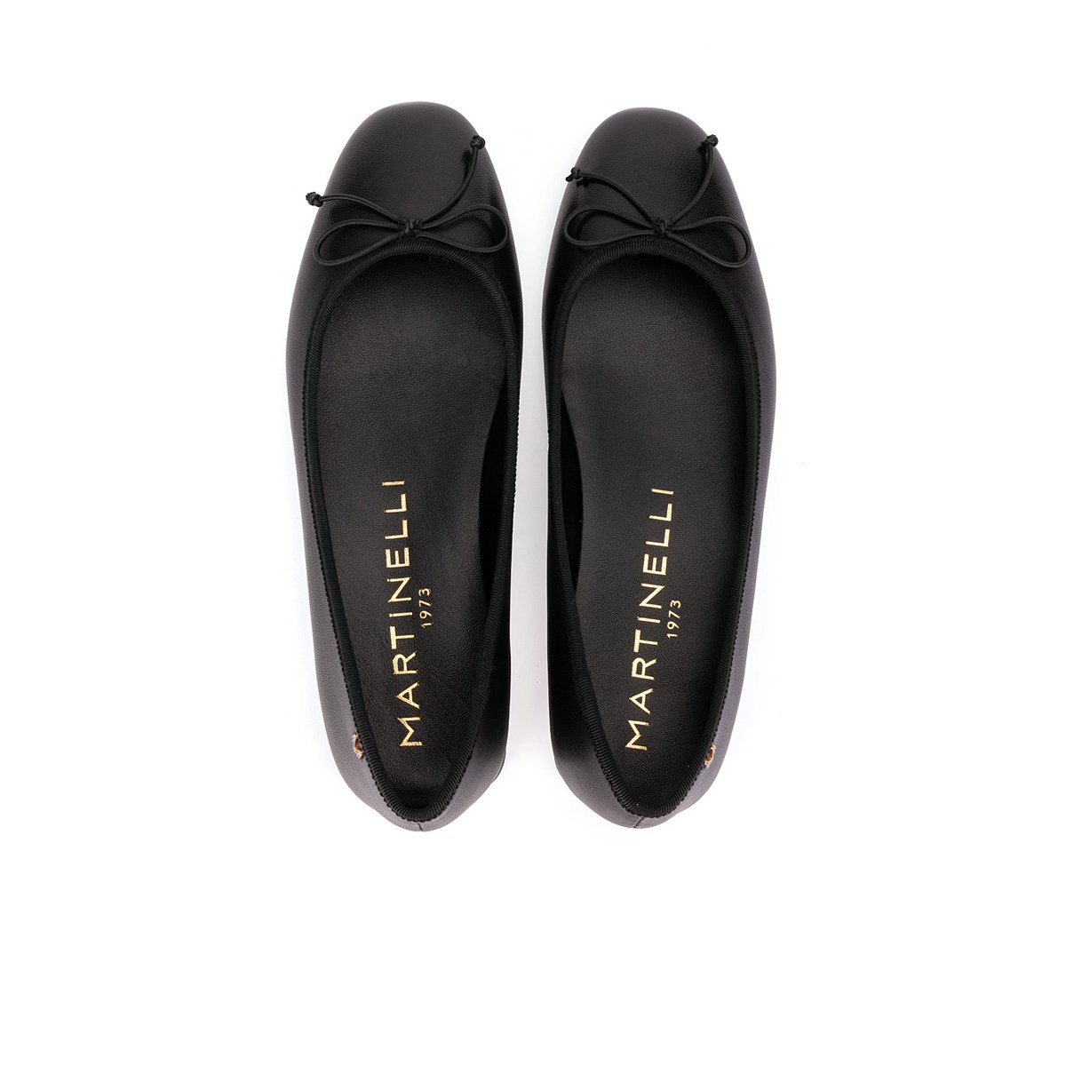Ballerines cuir Quirinale black, MARTINELLI