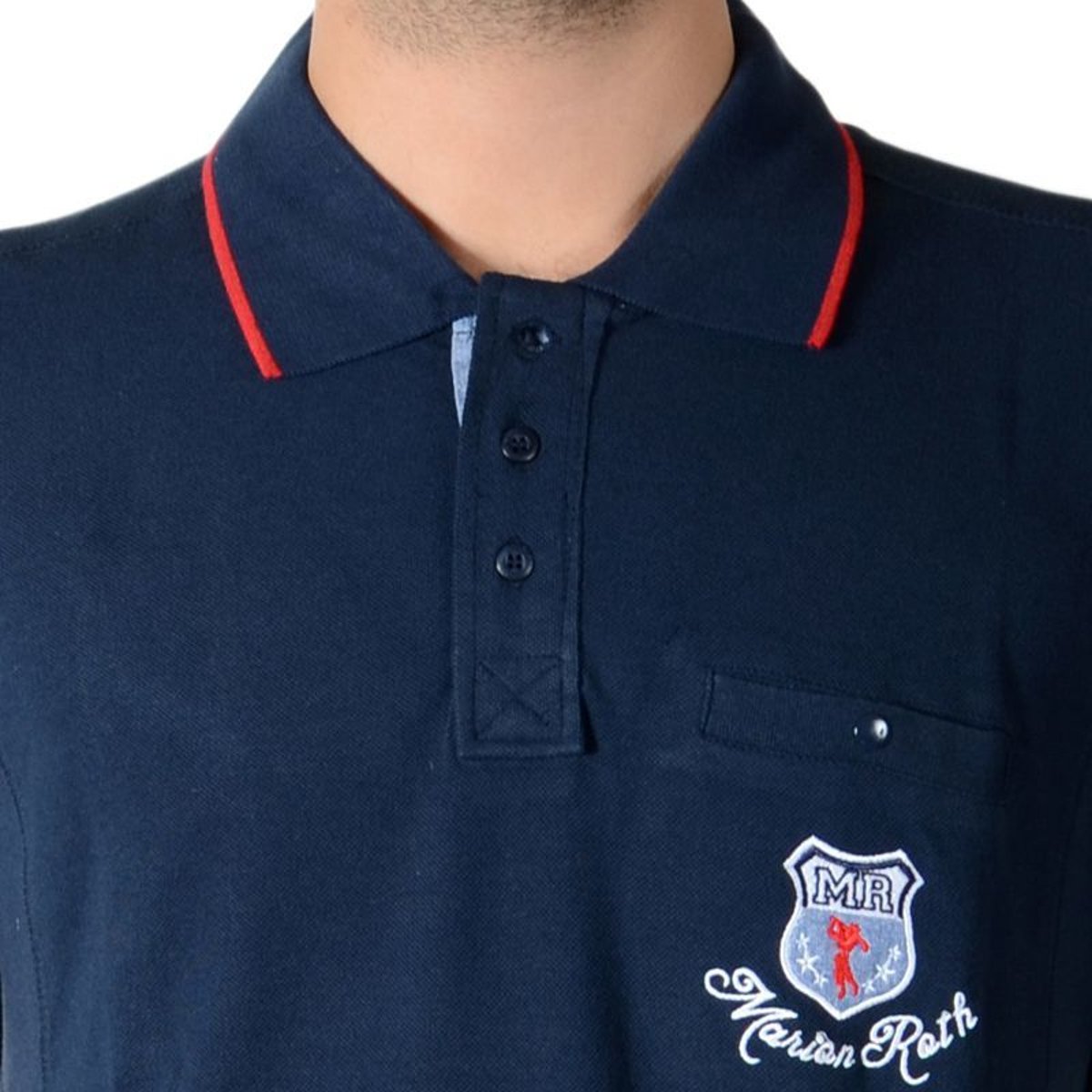 Polo Rib-2 navy, MARION ROTH
