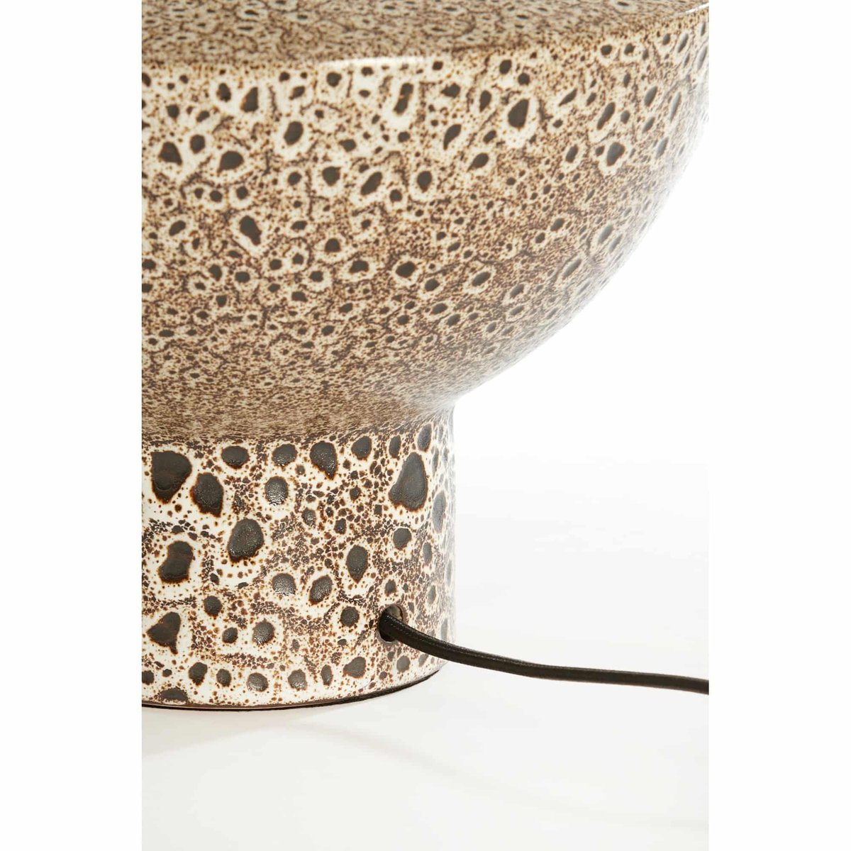Base De La Lampe Céramique fine YASUR crème, LIGHT & LIVING