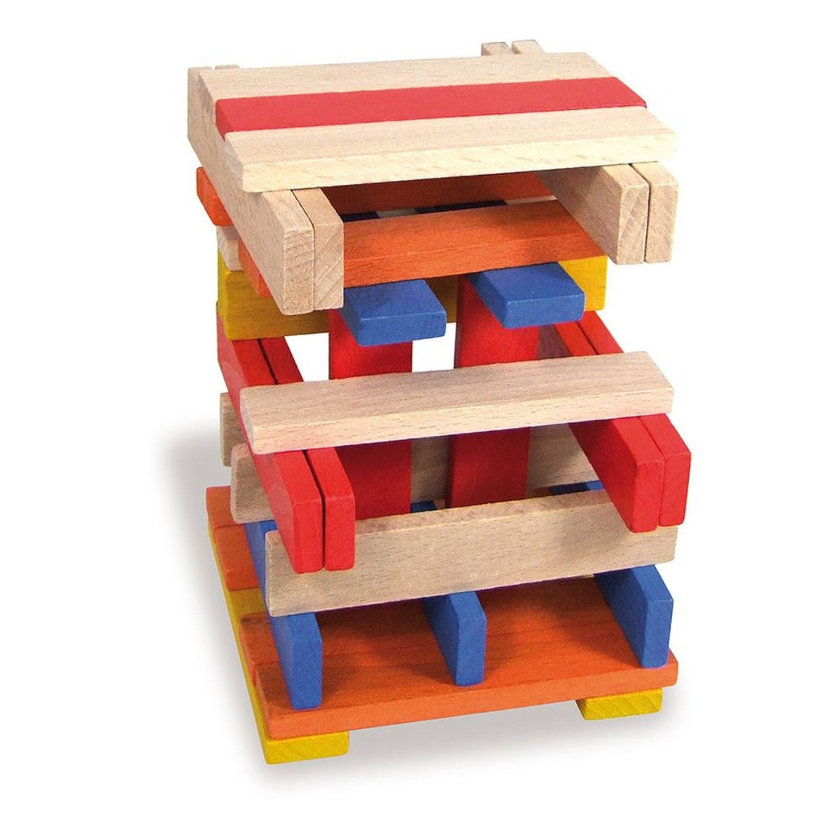 Batibloc couleur 100 planchettes rouge, VILAC
