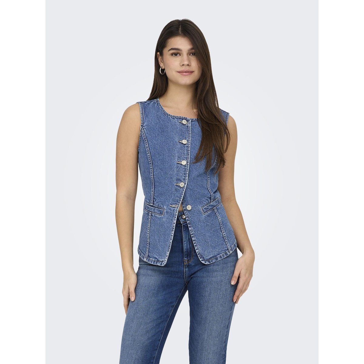 Top medium blue denim, ONLY