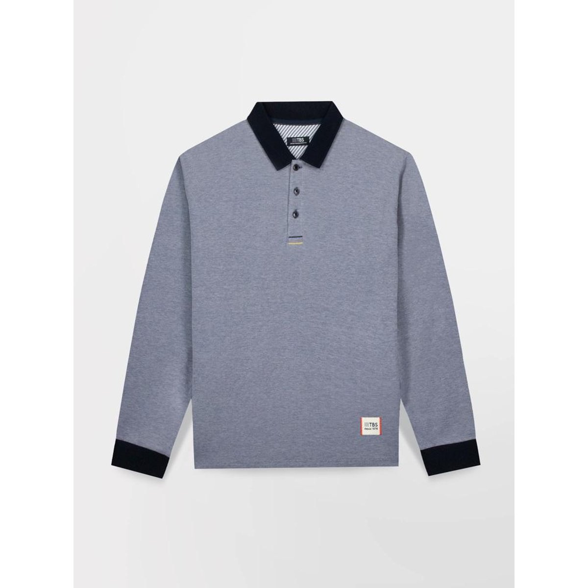 Polo manches longues ZEVIKPOL azur, TBS
