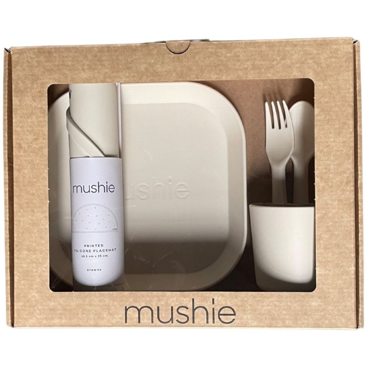 Coffret repas Round ecru, MUSHIE