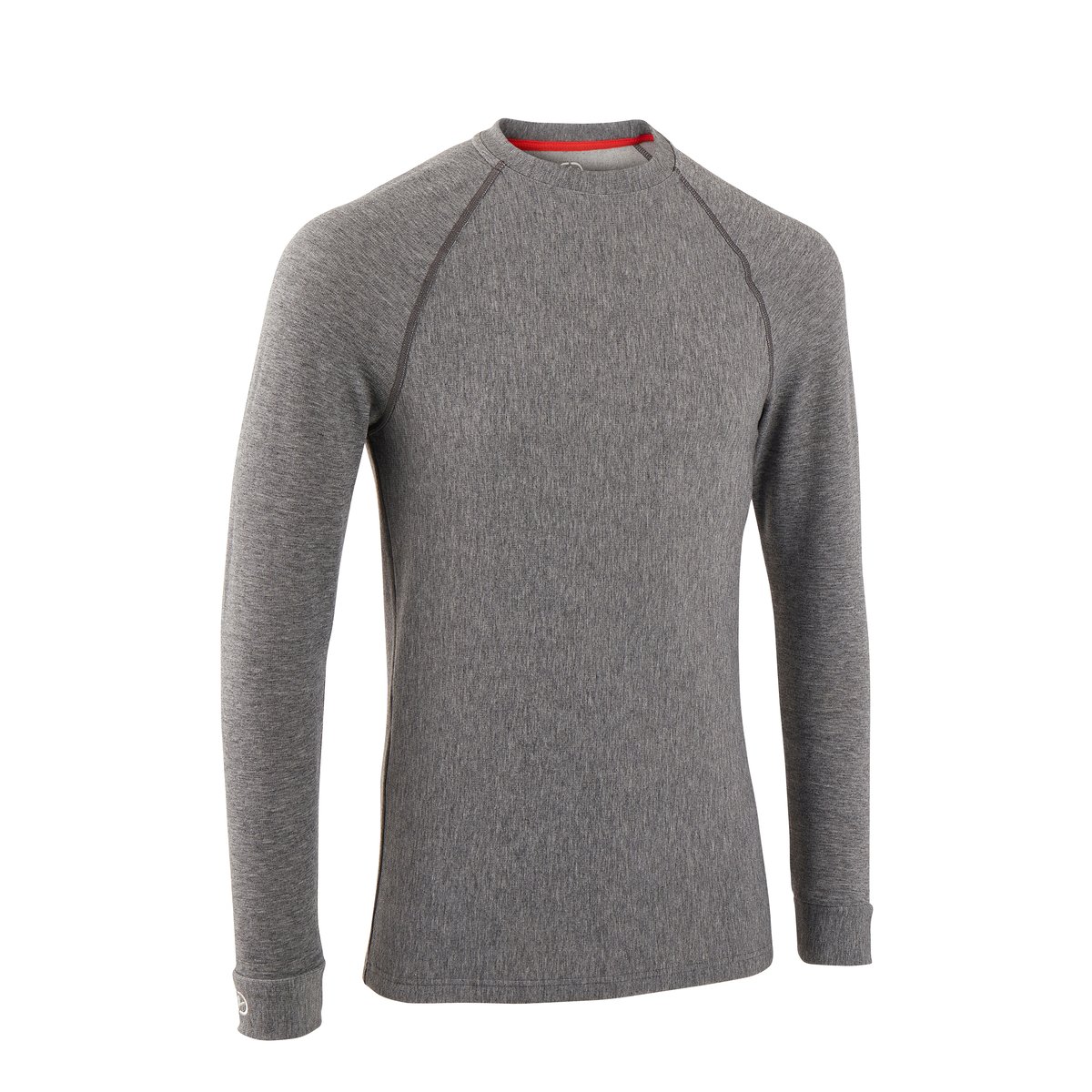 T-shirt col rond Comfort Thermolactyl 3 gris chiné moyen, DAMART SPORT