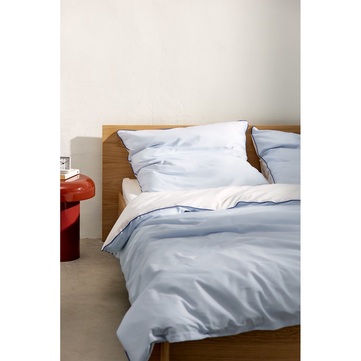 Housse de couette en coton OBA bleu ciel, NOO.MA