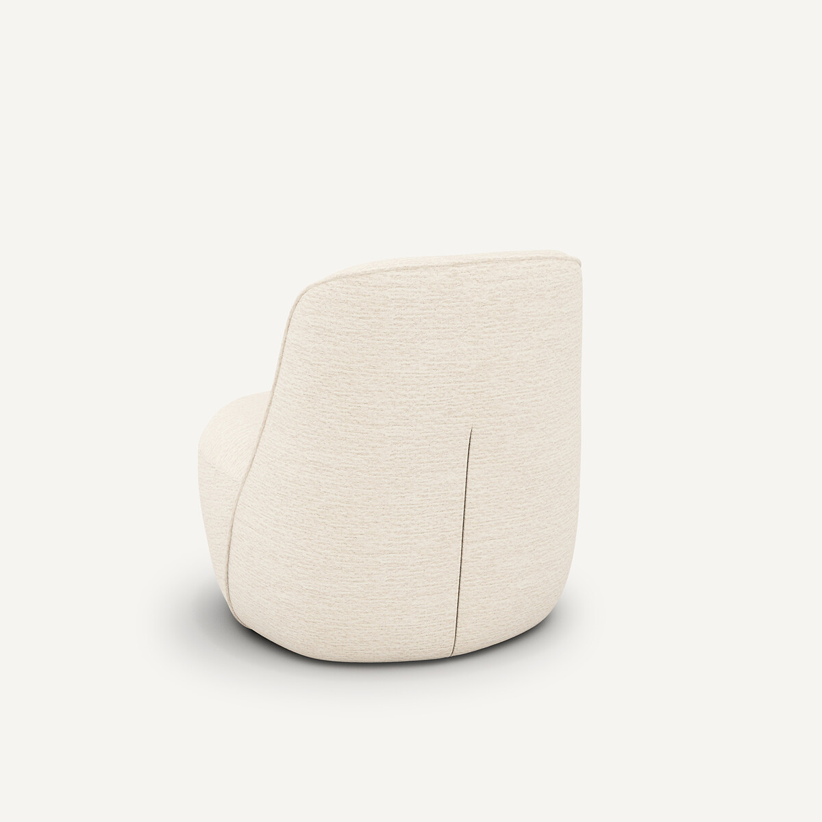 Fauteuil pivotant chenille recyclée, ROSEBURY craie, EMMANUEL GALLINA X AM.PM