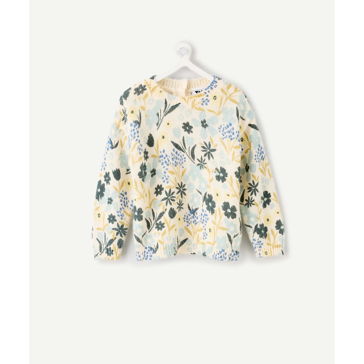 Pull imprimé fleuri ecru, TAPE A L'OEIL