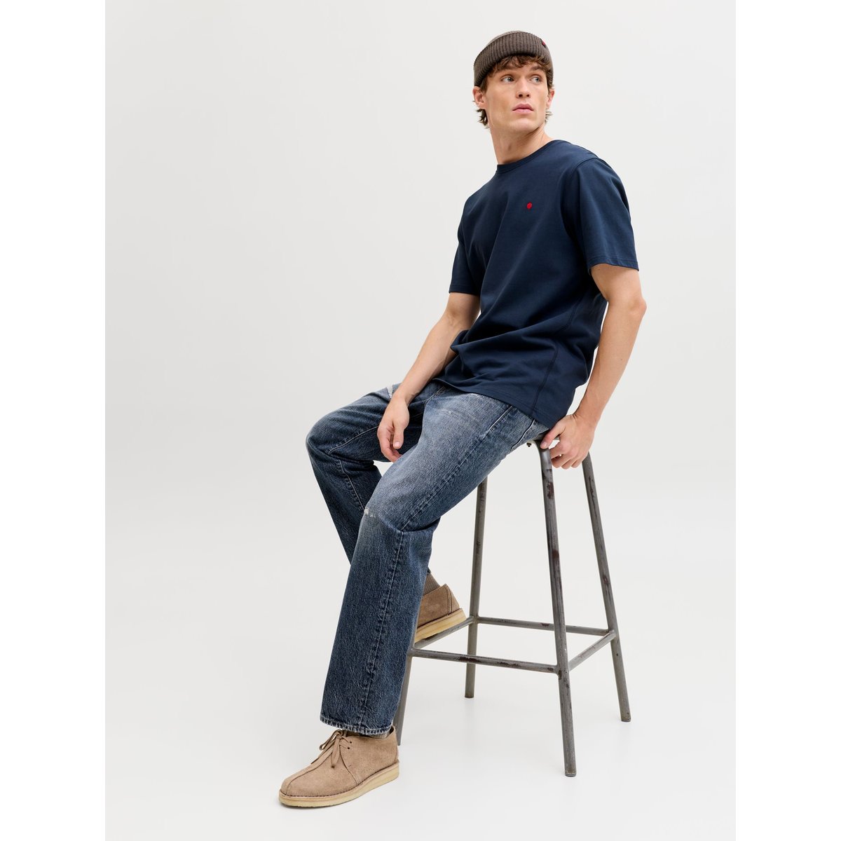 Jean Coupe Décontractée dark blue denim, JACK & JONES