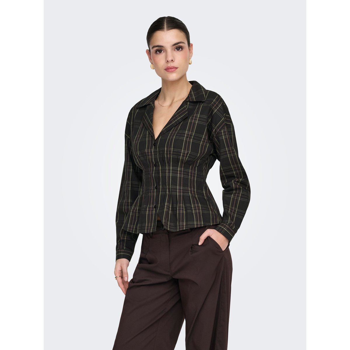 Chemise marron - slate black, JDY