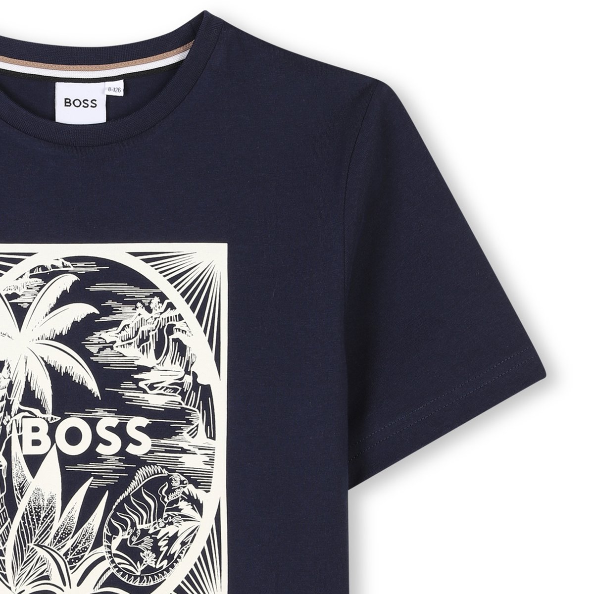 T-shirts à manches courtes bleu cargo, BOSS KIDSWEAR