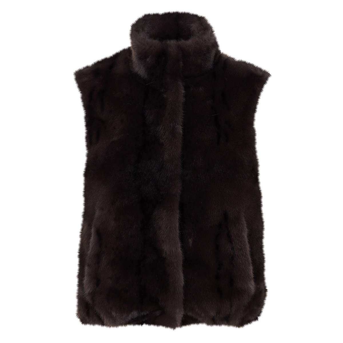 Gilet sans manches duveteux SUZANNE anthracite, Maison 123