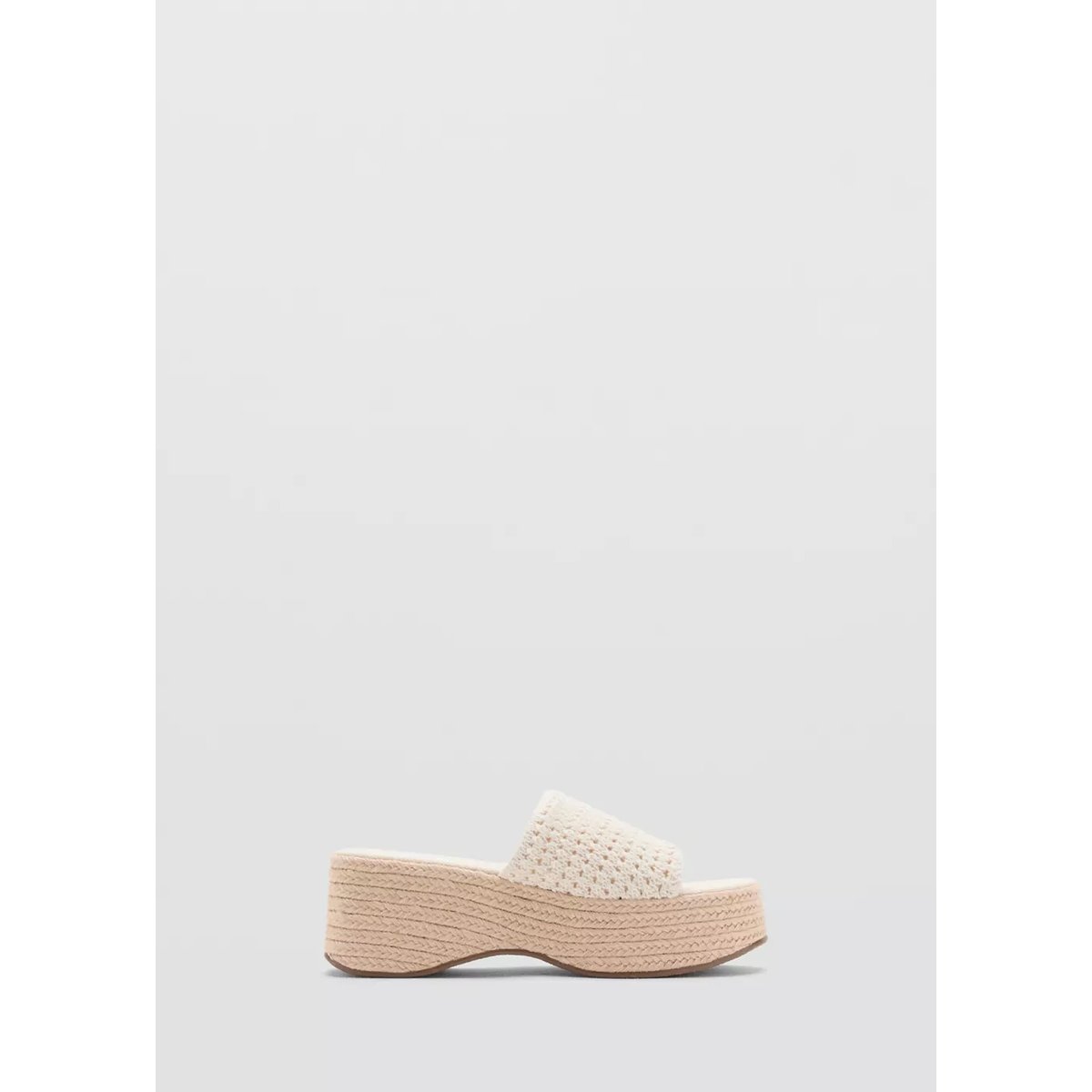 Sandales plateforme beige, MANGO TEEN