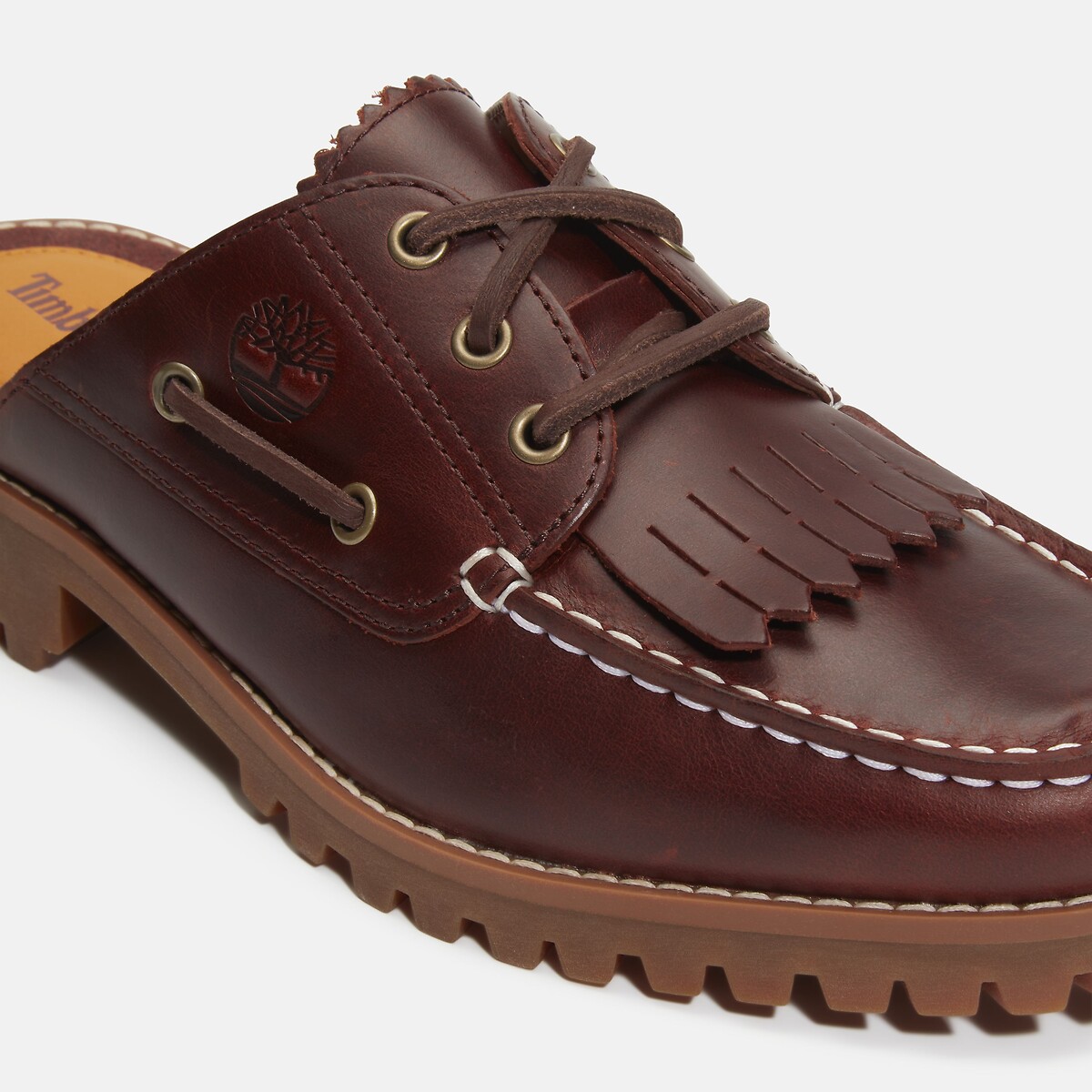 Mules Norren en cuir bordeaux foncé, TIMBERLAND