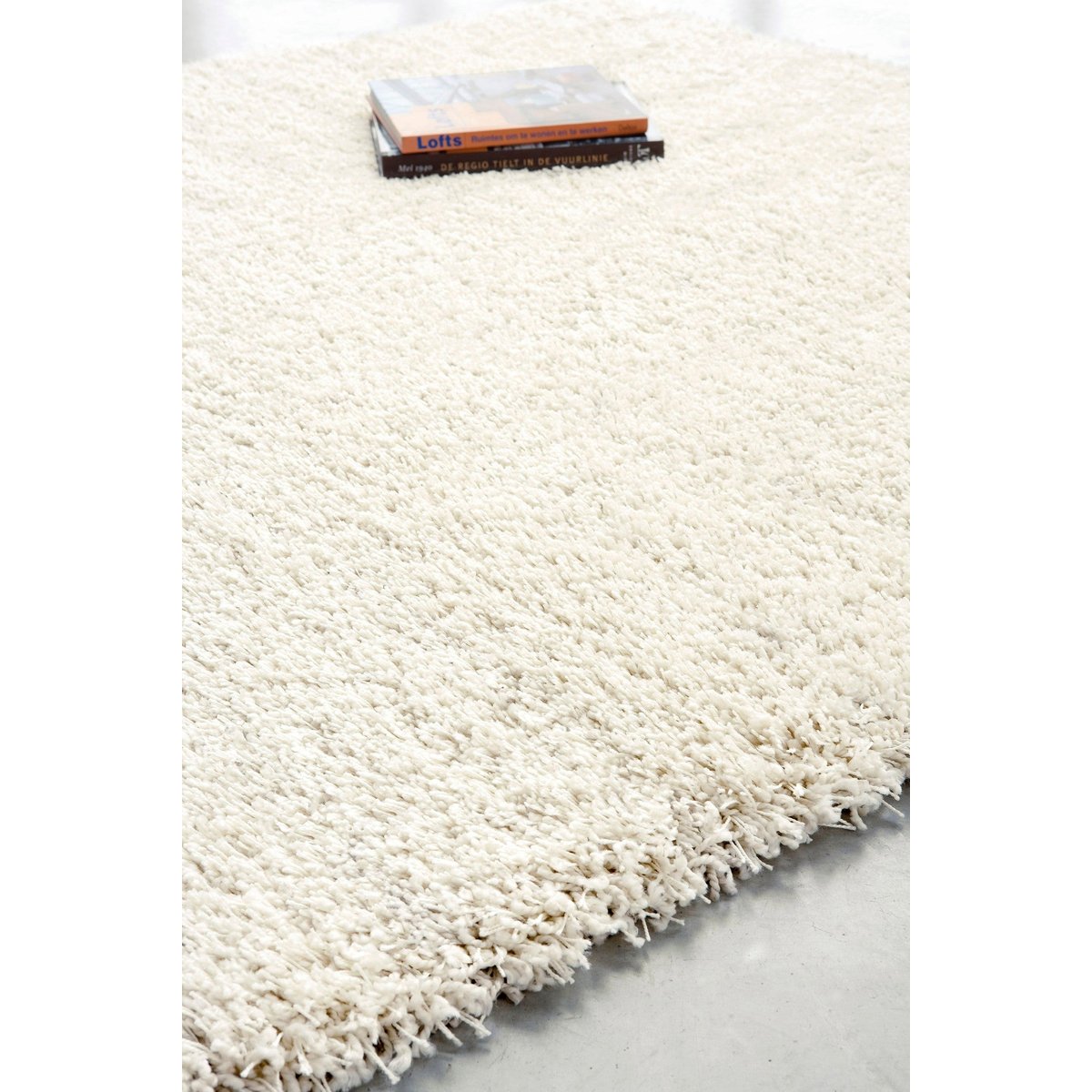 Tapis doux et épais PLUSH blanc pur, AFK LIVING