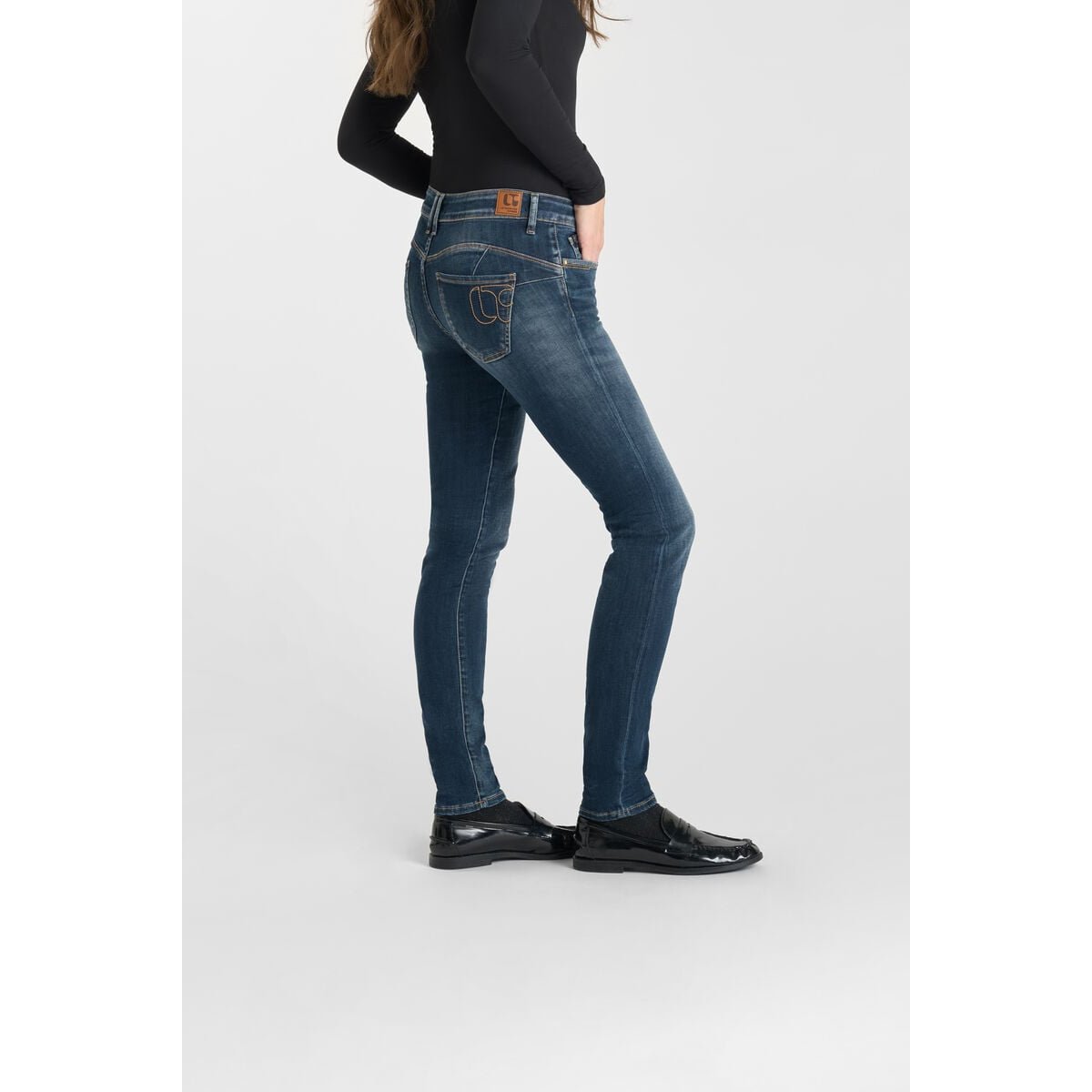 Jeans push-up slim PULP, longueur 34 blue, LE TEMPS DES CERISES