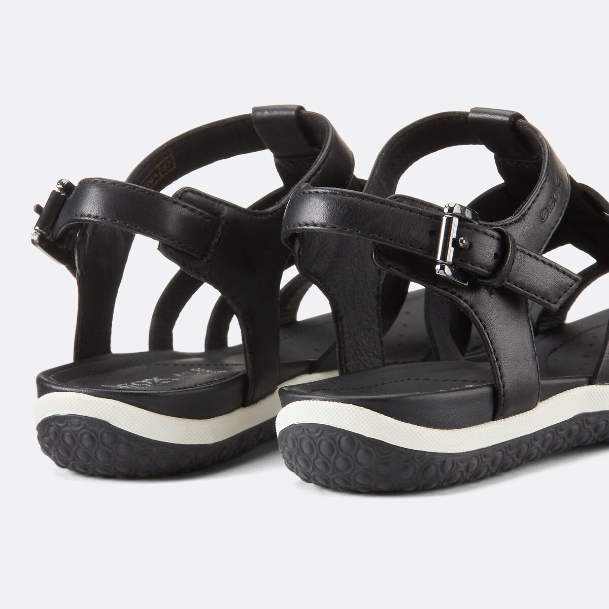 Sandales en cuir Vega noir, GEOX