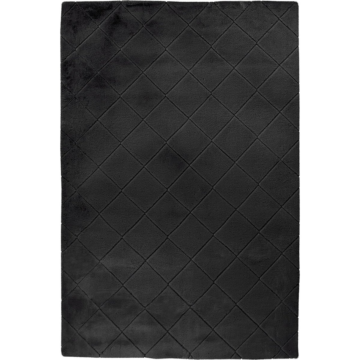Tapis rectangulaire tufté, Imala noir profond uni, ARTE ESPINA
