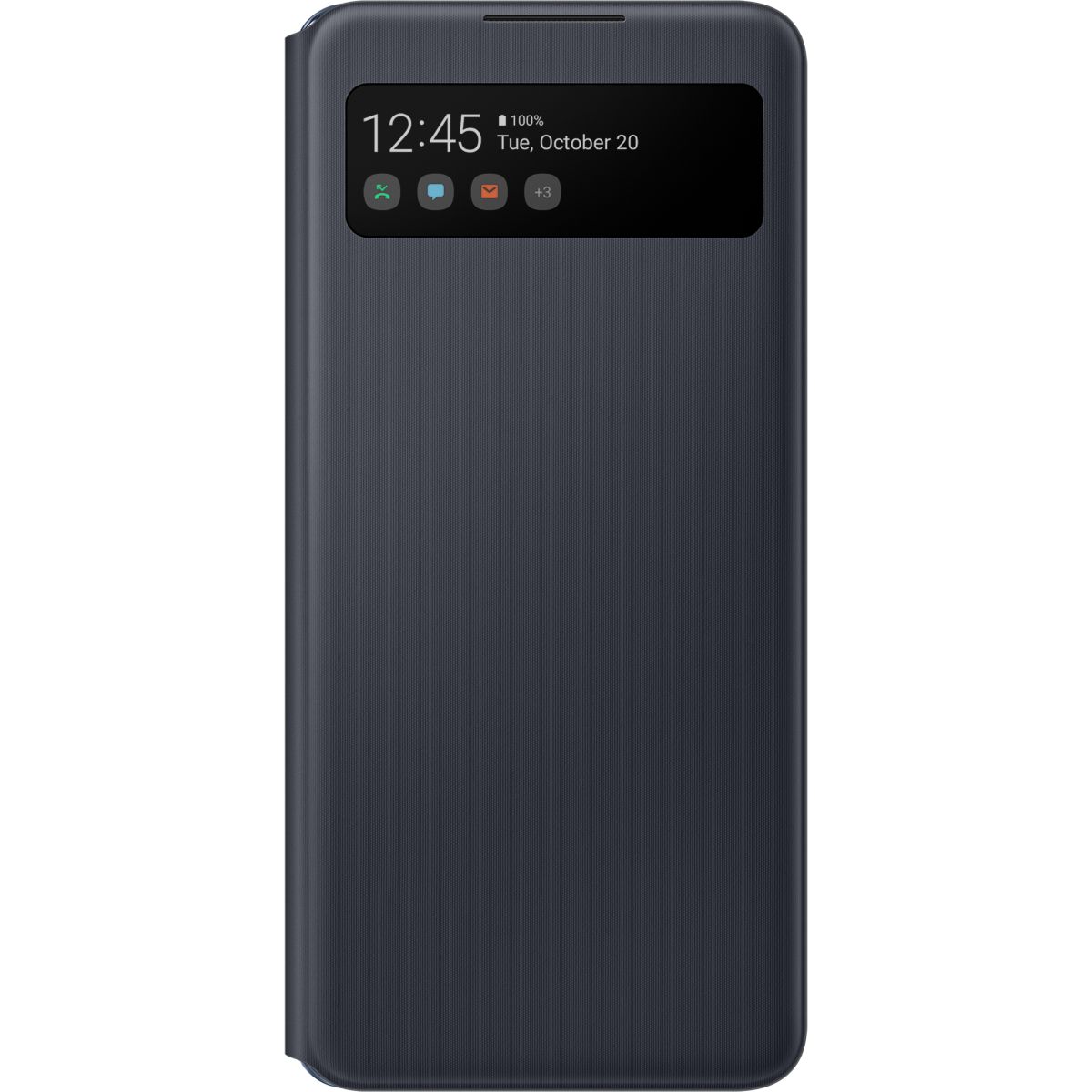 Etui A42 5G View cover noir couleur unique, SAMSUNG