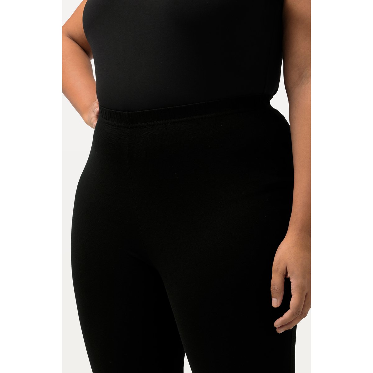 Legging 7/8 avec taille élastique noir, ULLA POPKEN