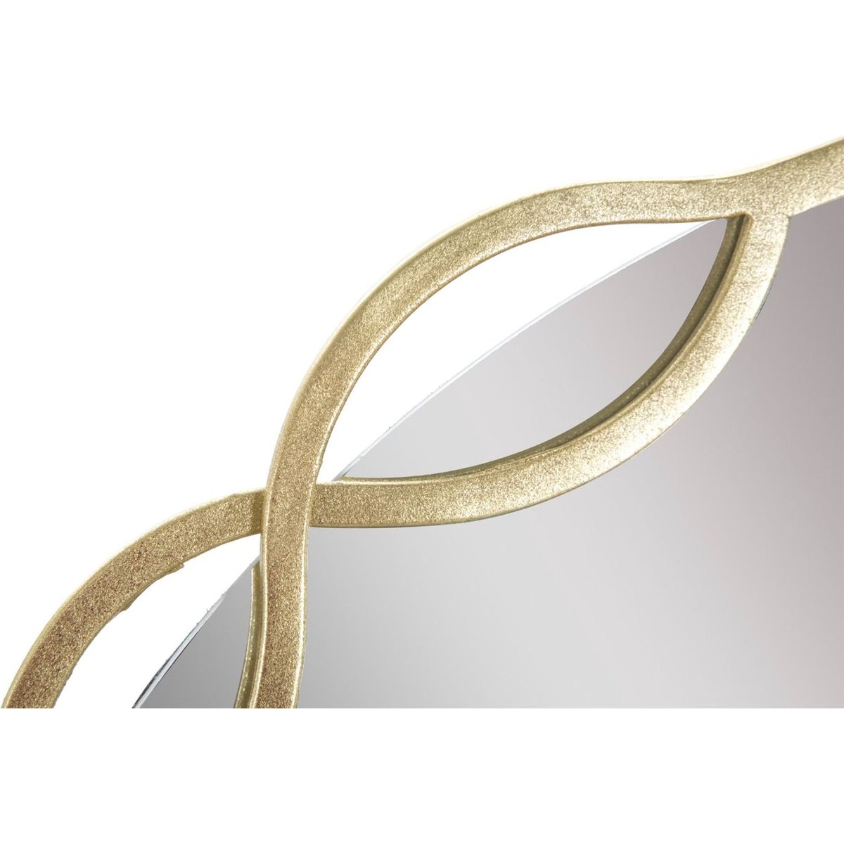Miroir rond au cadre en fer collection GLAM doré, RECOLLECTION