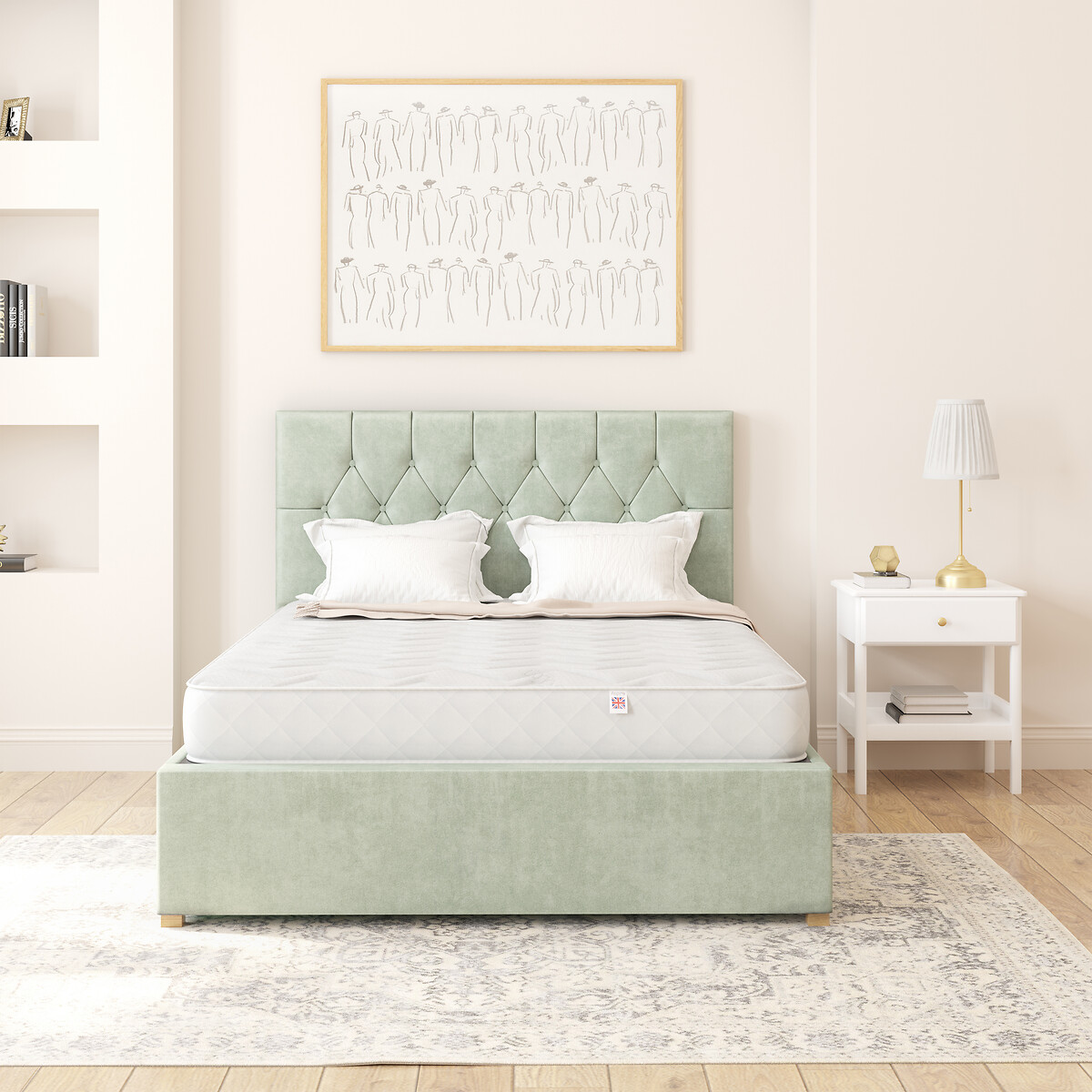 Aspire Essentials Pressure Relief Memory Foam Hybrid Mattress white, ASPIRE