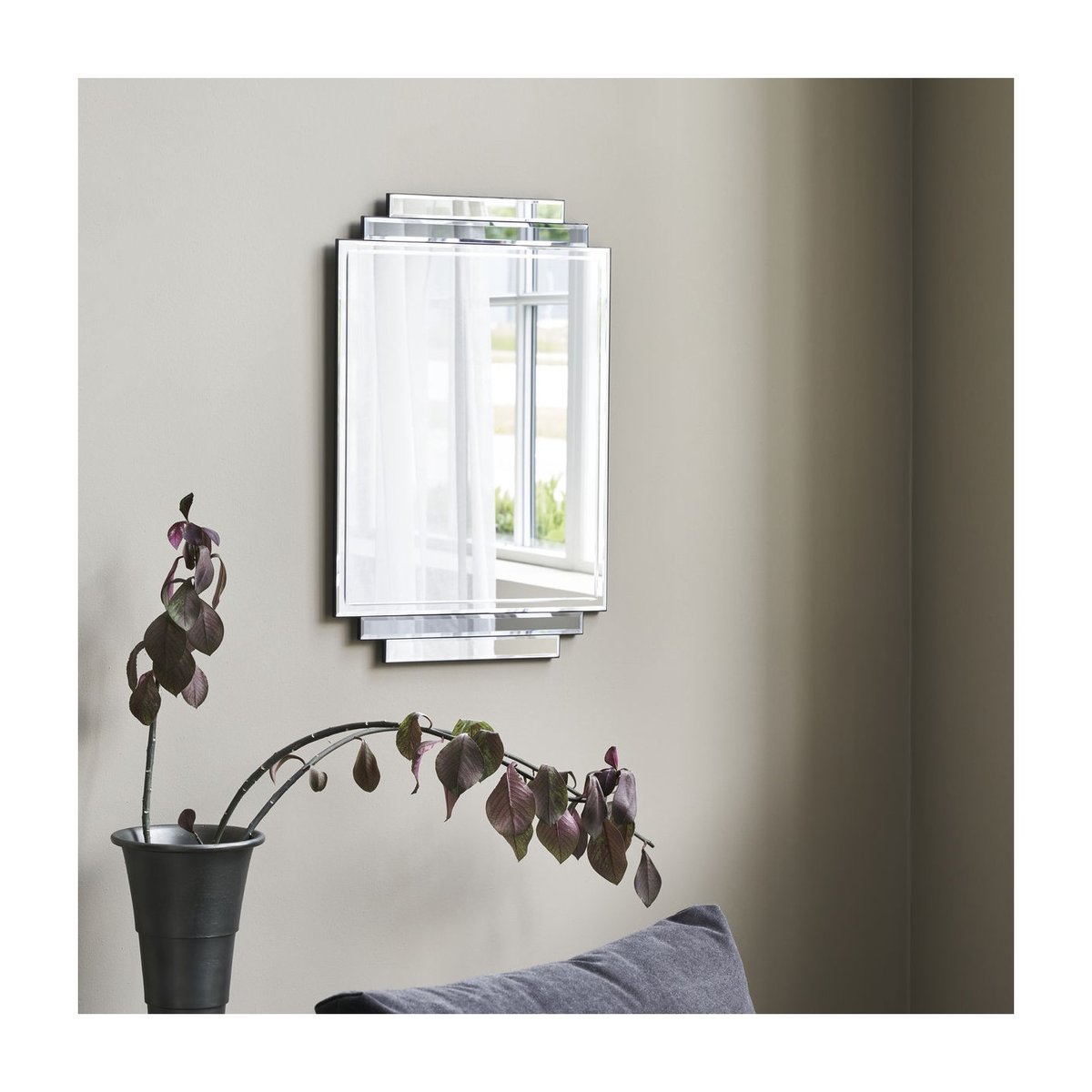 Miroir Deco h 70 cm gris, HOUSE DOCTOR