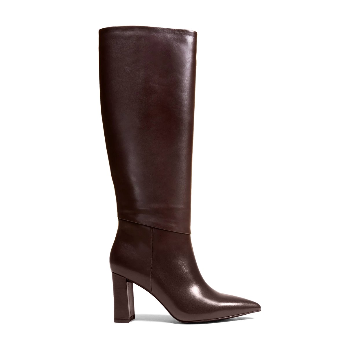 Bottes à talon large TRACEY chocolat, MI MAI