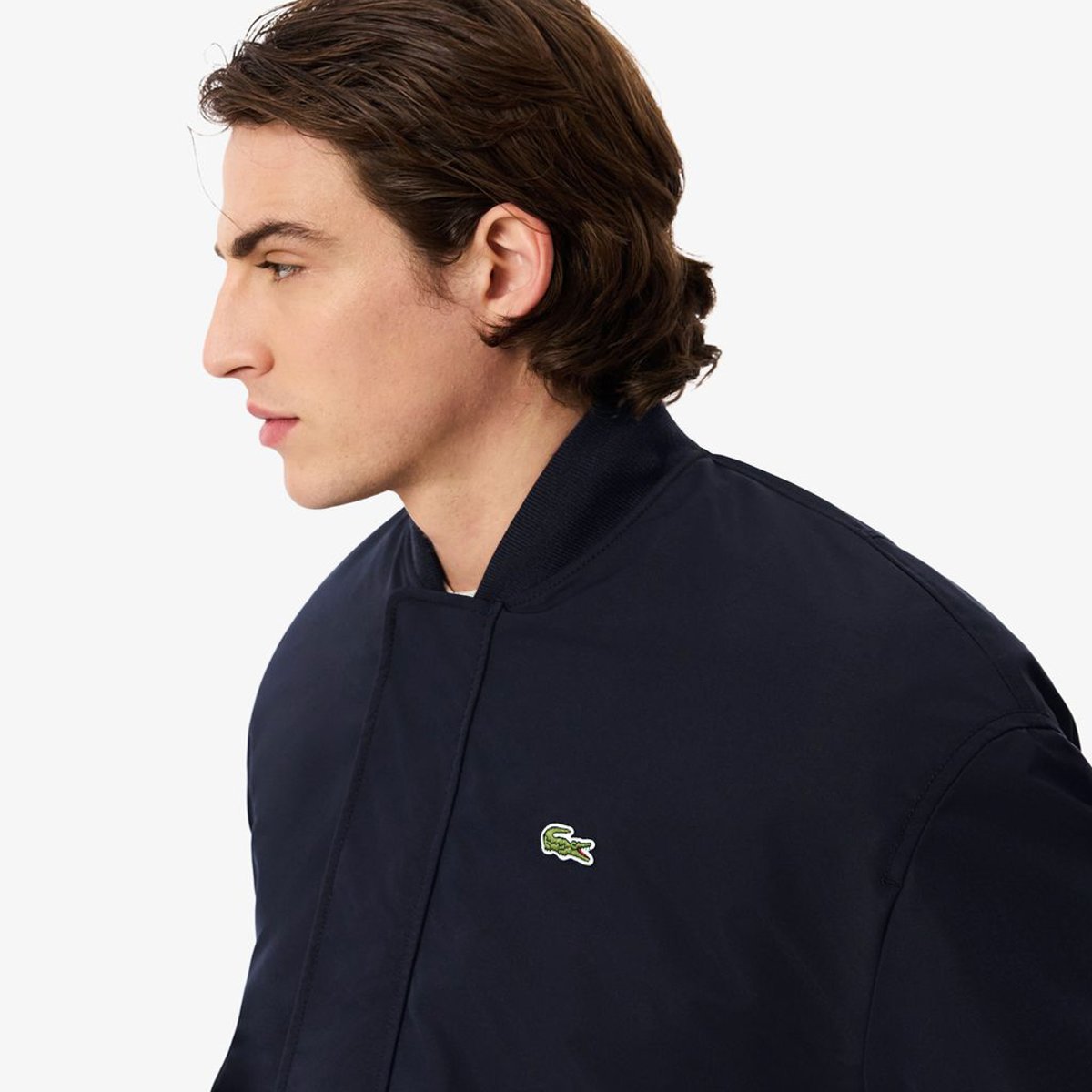 Bomber taffetas déperlant bleu-hde, LACOSTE