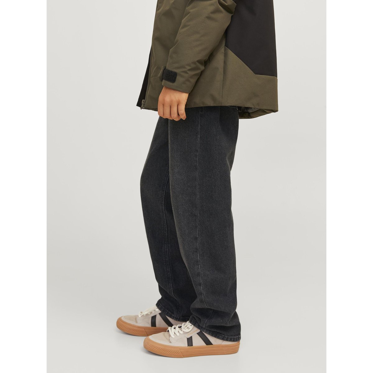 Jean Coupe Décontractée black denim 1, JACK & JONES JUNIOR