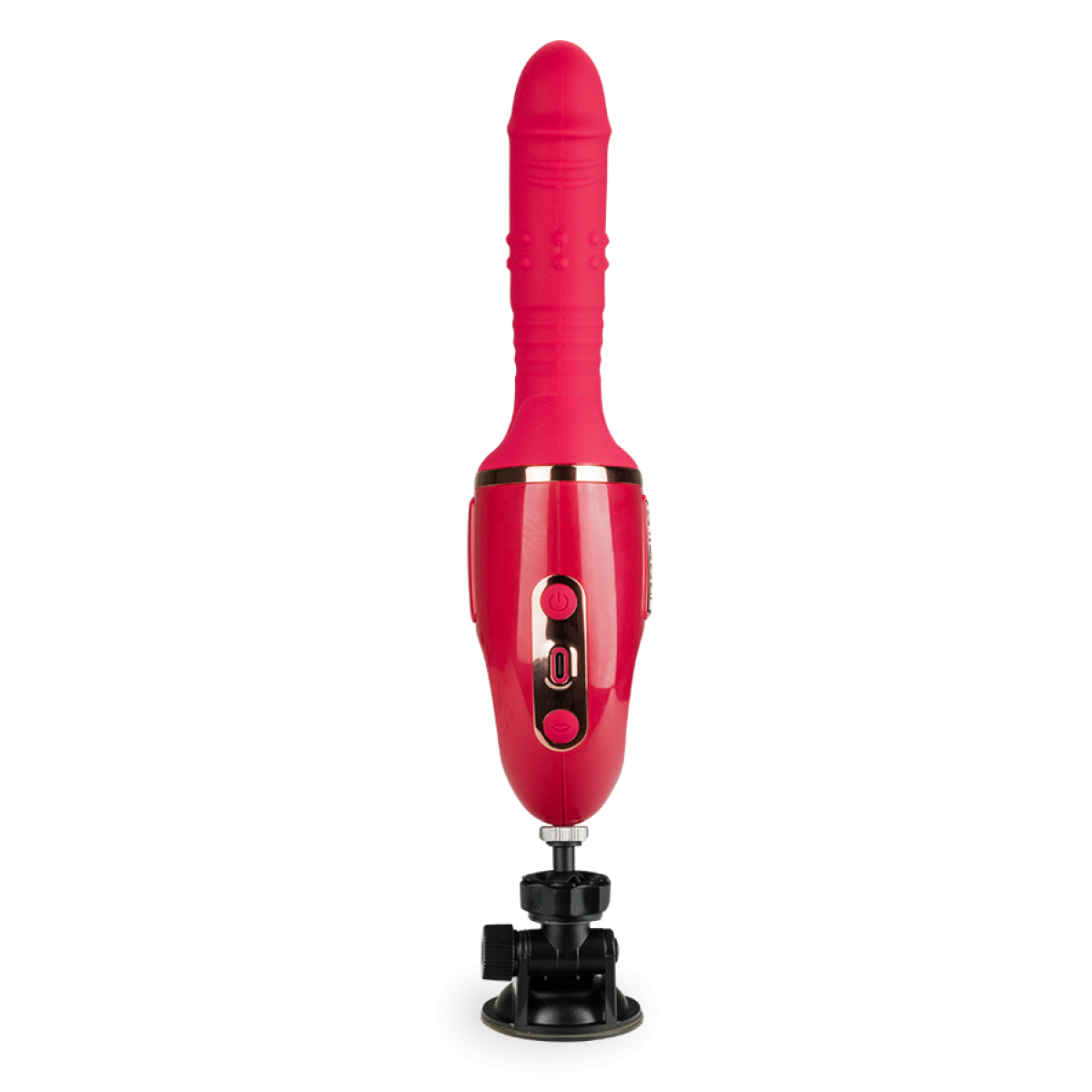Vibromasseur puissant rabbit ventouse va-et-vient et sans contact Addiction rouge, LOVE AND VIBES
