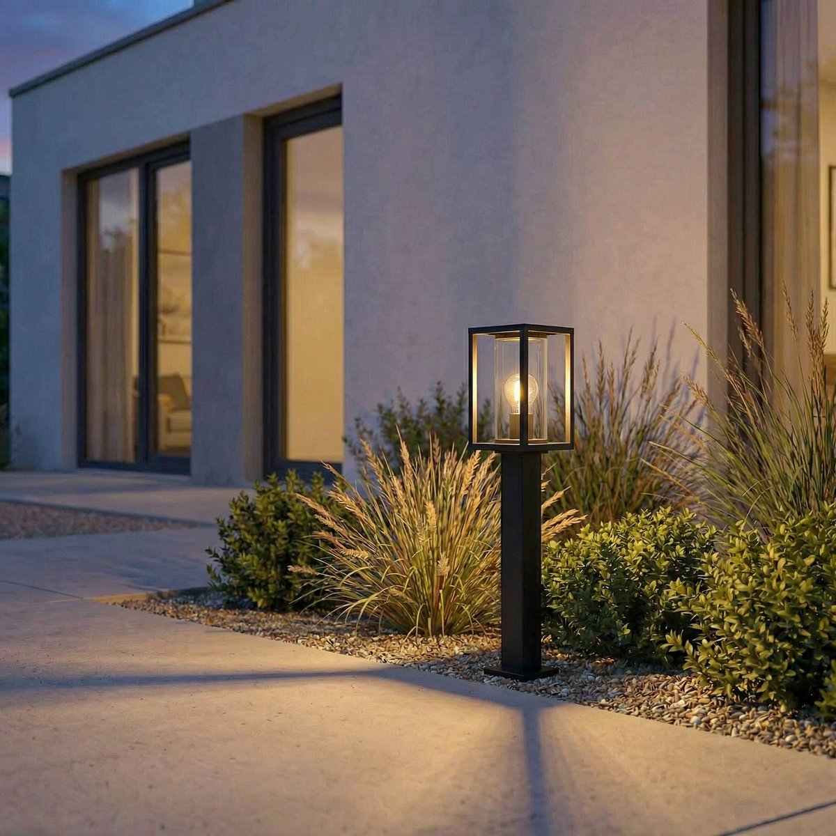 Luminaire extérieur en aluminium moderne anthracite, LUCANDE