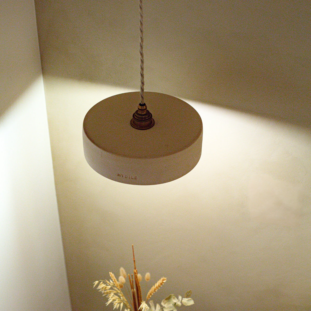 Suspension en terre cuite MICHELE blanc, HYDILE
