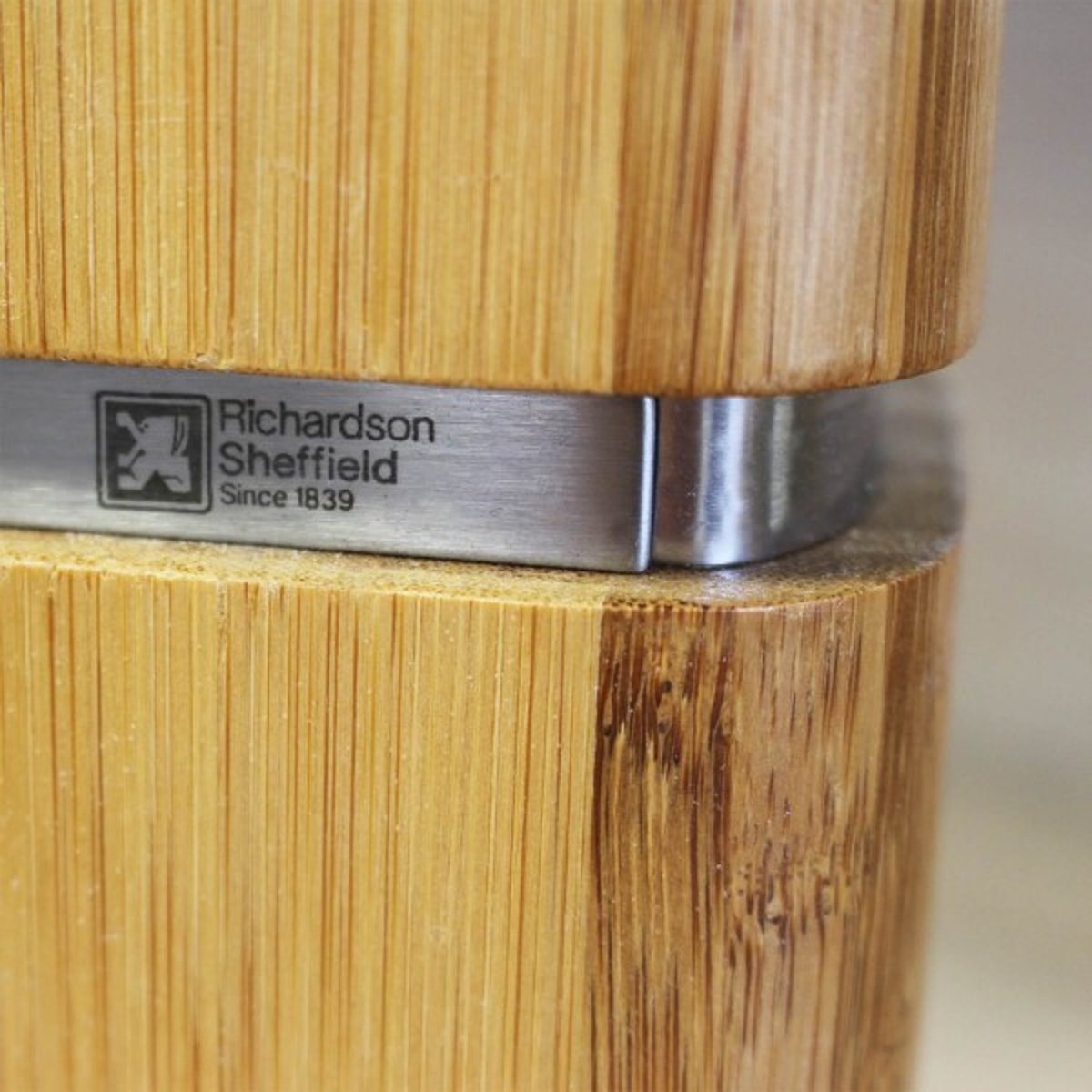 Bloc Bamboo 5 couteaux de cuisine - FORME argent, RICHARDSON SHEFFIELD