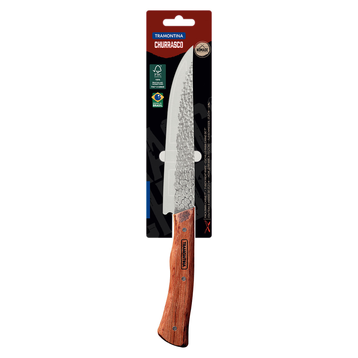 Faca para Carne Nômade 7", Tramontina madeira, TRAMONTINA