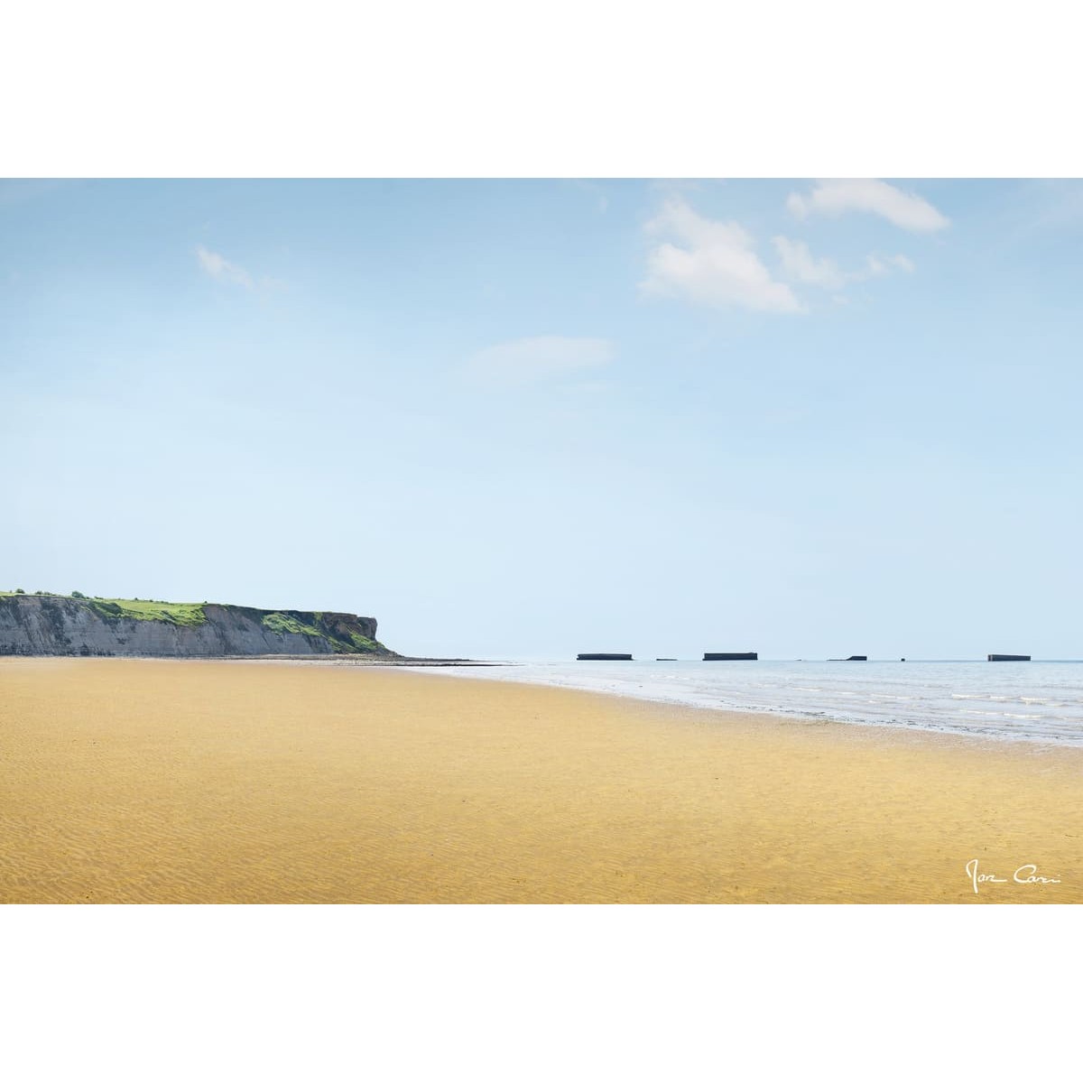 Tableau Mural Plage D'arromanches PLAGE tableaux sur toile-bleu, CEANOTHE