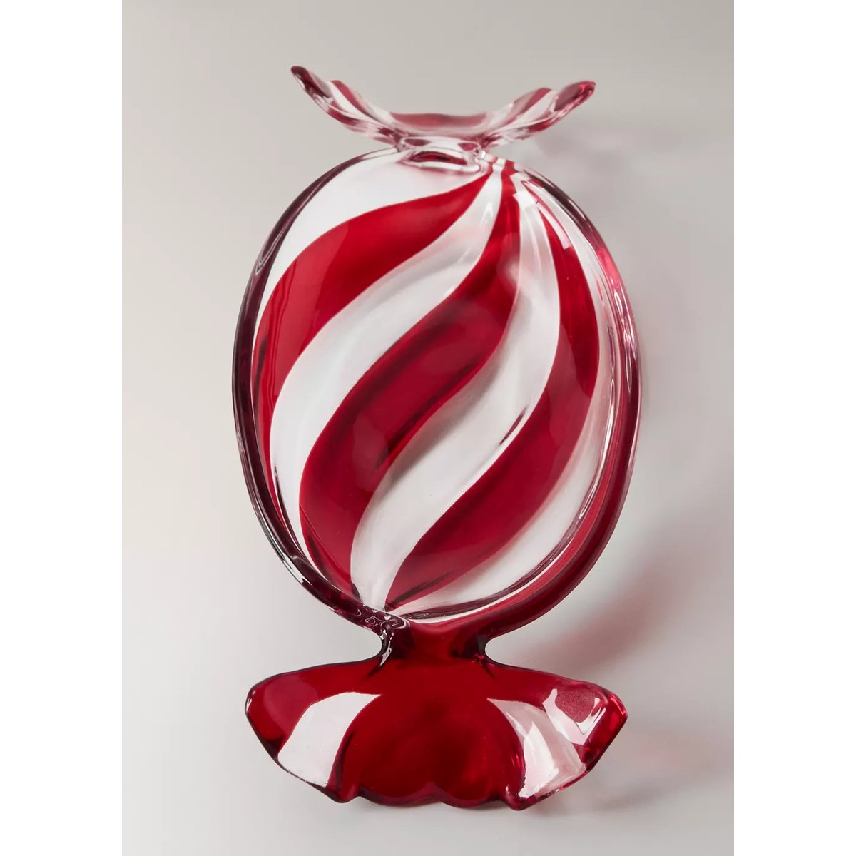 Plat en verre en forme de bonbon rouge, MANGO HOME
