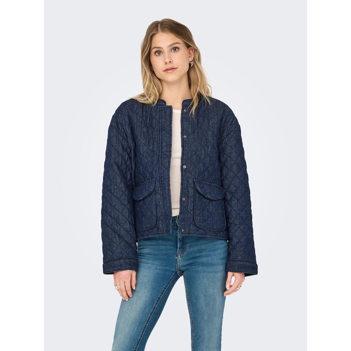 Veste Matelassée dark blue denim, ONLY