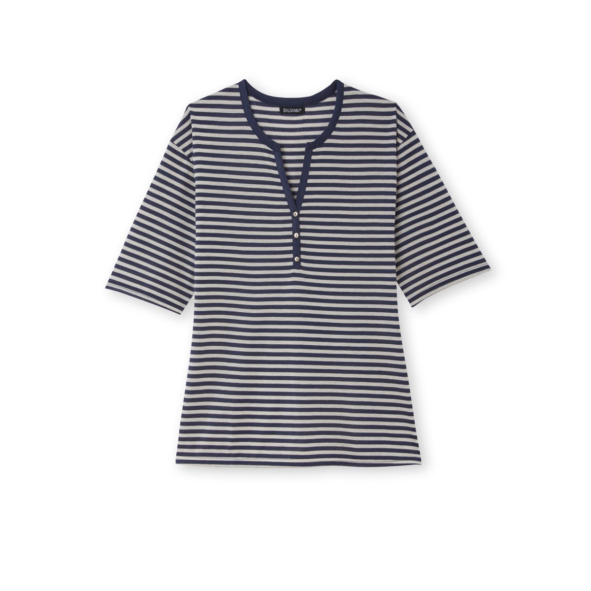 Tee-shirt marinière blanc rayé bleu, DAXON