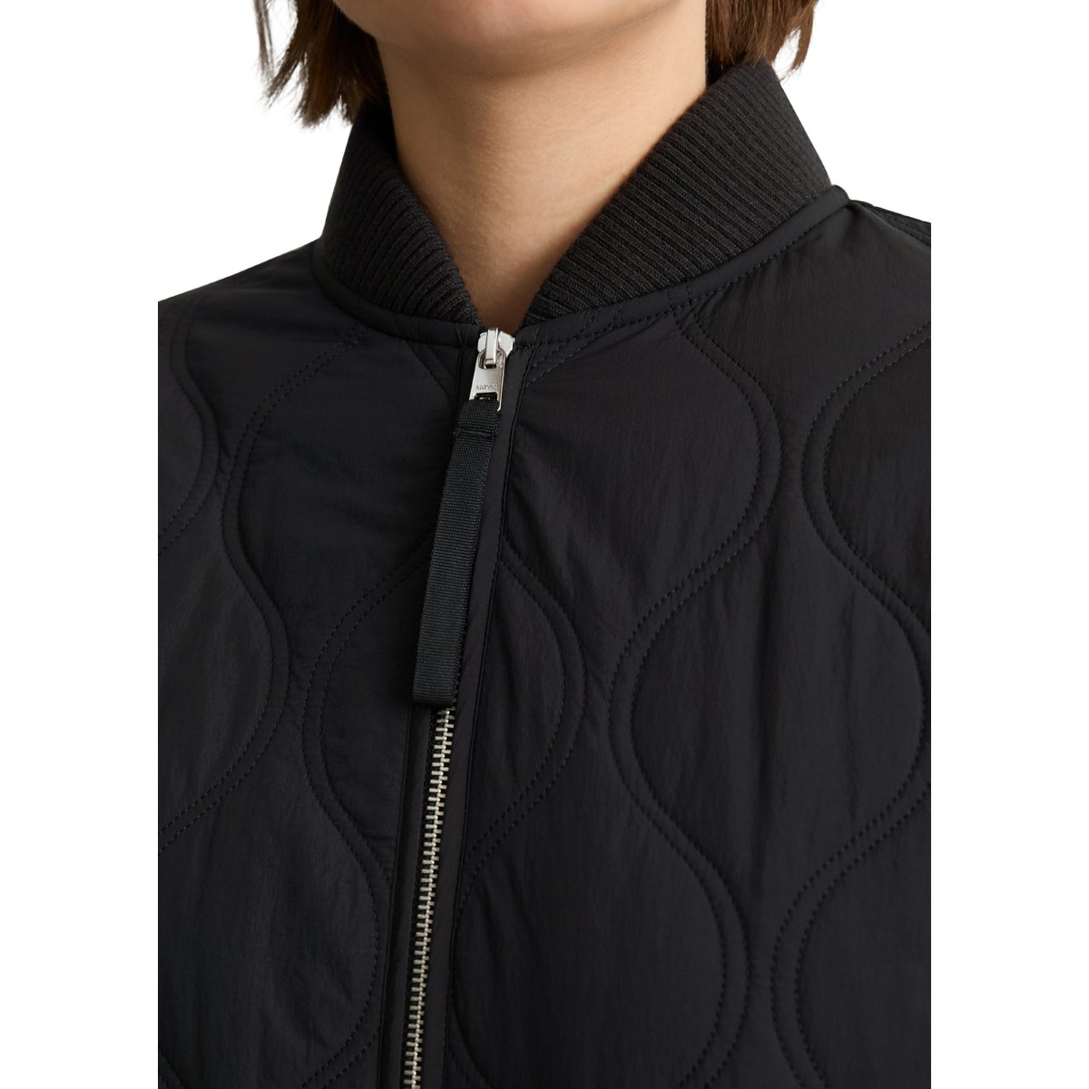 Veste matelassée regular en nylon recyclé noir, MARC O’POLO DENIM