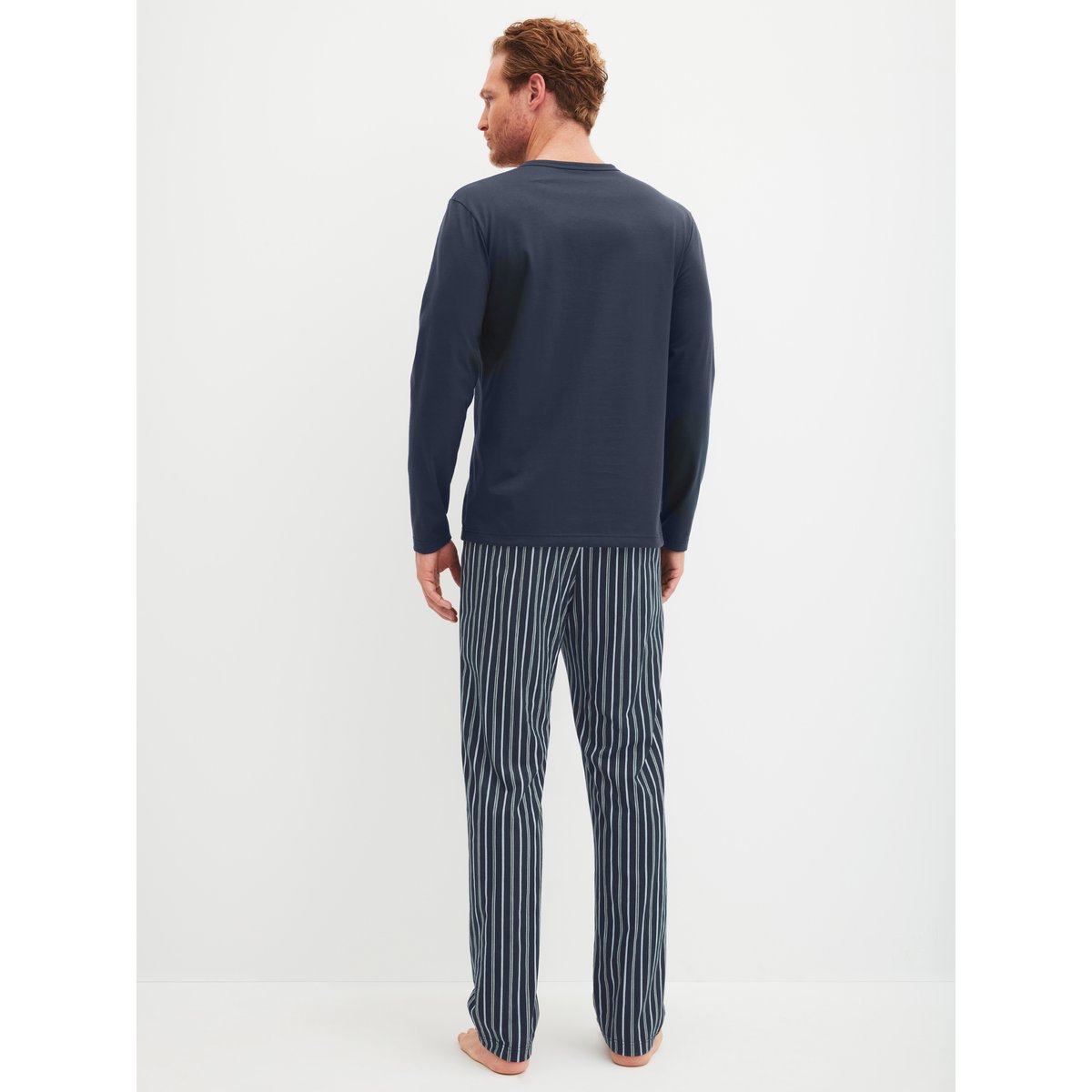 Pyjama manches longues Coton COTTON SPECIAL saphir bleu, CALIDA