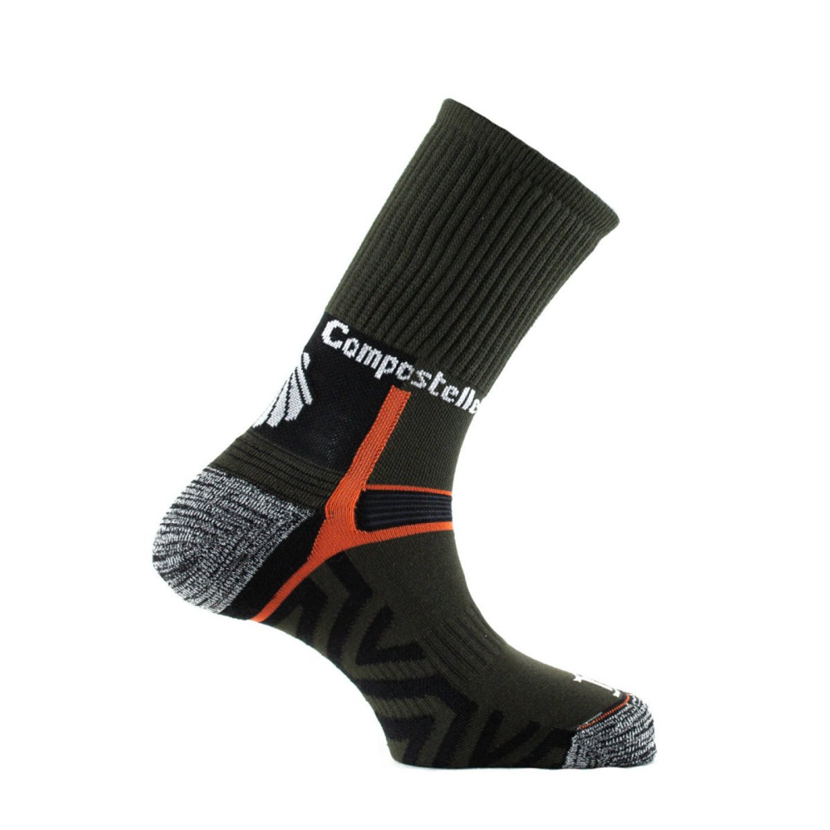 Mi-chaussettes chemin de Compostelle MADE IN FRANCE anthracite, THYO