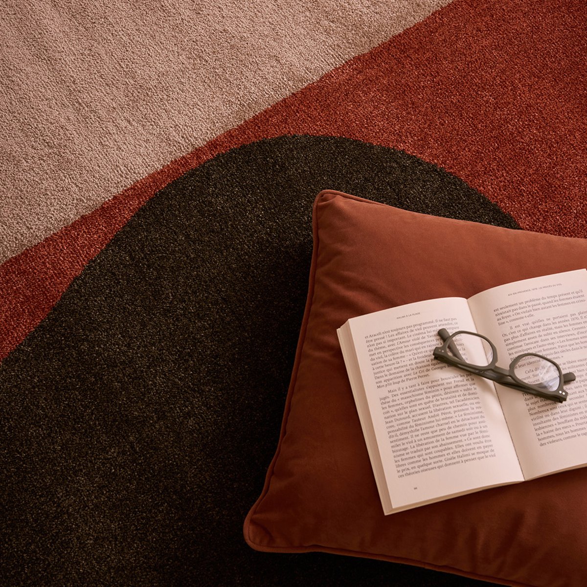 Tapis intérieur motif organique EUPHORIA multicolore, NAZAR RUGS