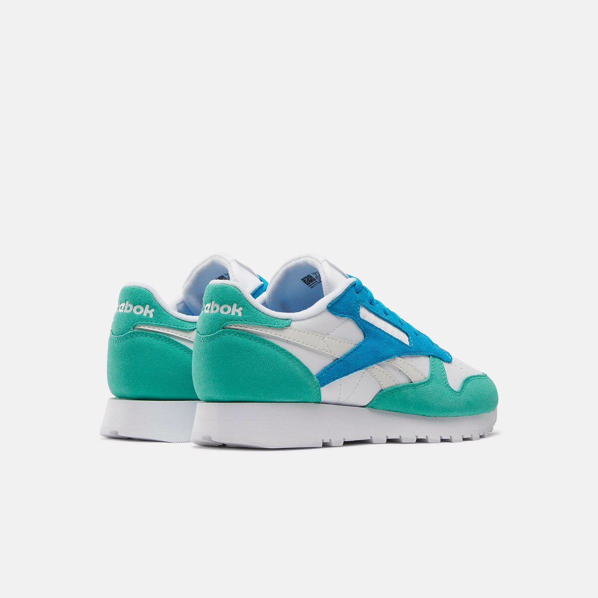 Baskets Classic Leather blanc/vert, REEBOK CLASSICS