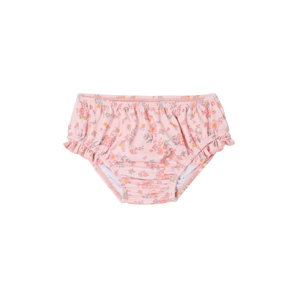 Maillot bain anti uv 3 pièces rose poudré, VERTBAUDET